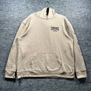 Crooks & Castles Death Row Records Hoodie Mens XL Tan Graphic Pullover